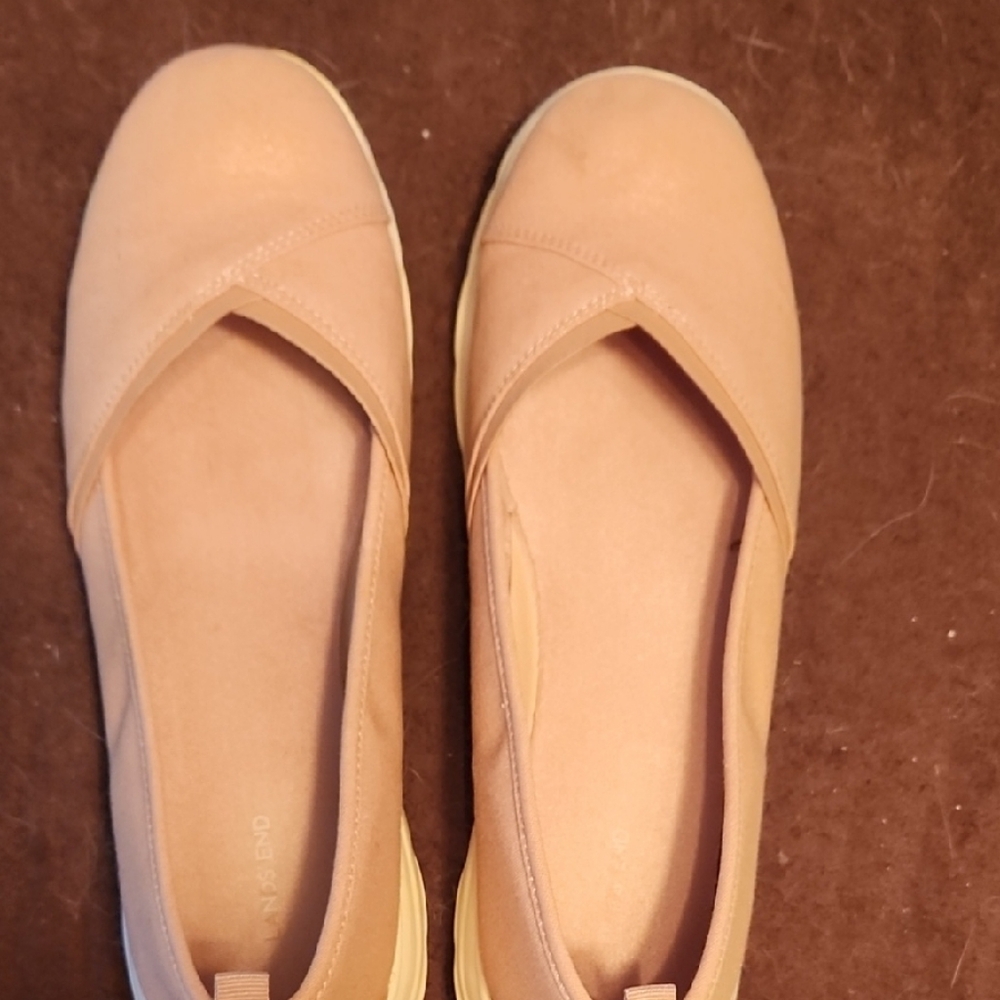 Lands' End Women's Beige Flats